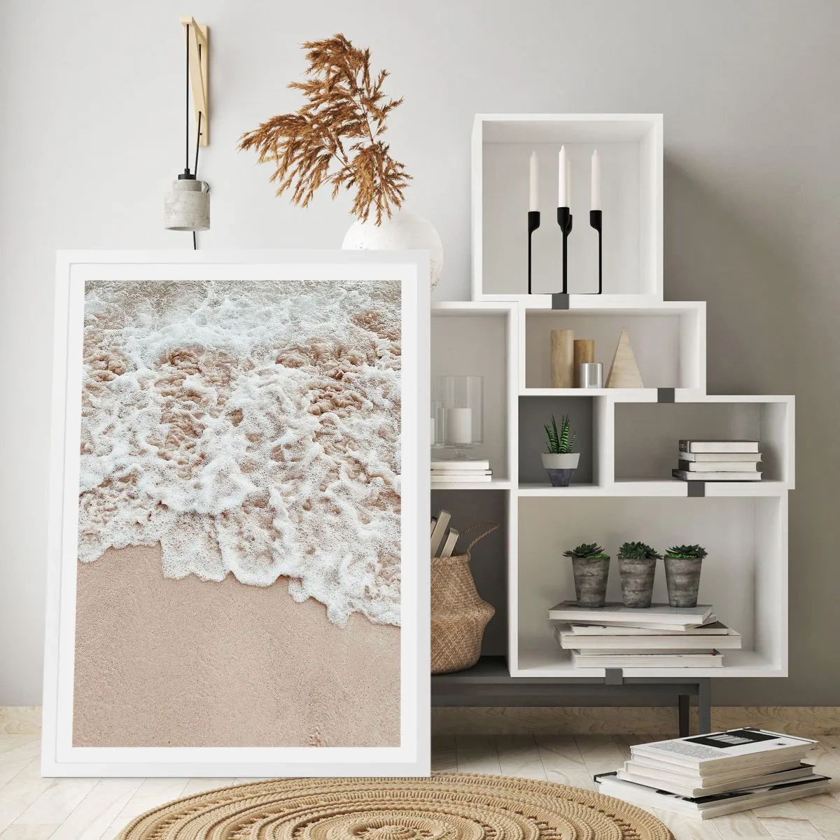 Poster in cornice bianca - Torno subito - 30x40 cm