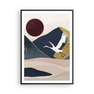 Poster in cornice nera - E la giornata è nuovamente VOLATA - 70x100 cm