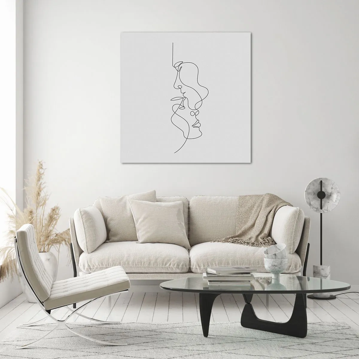 Quadro su vetro - Il calore dei desideri malinconici - 40x40 cm