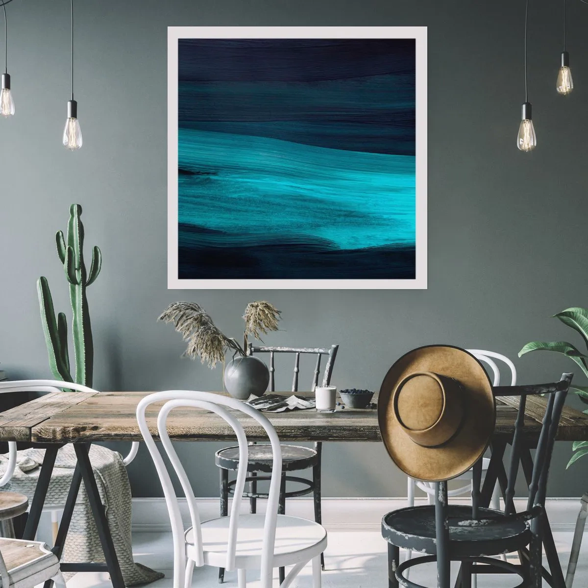 Poster - Seguendo la corrente - 40x40 cm