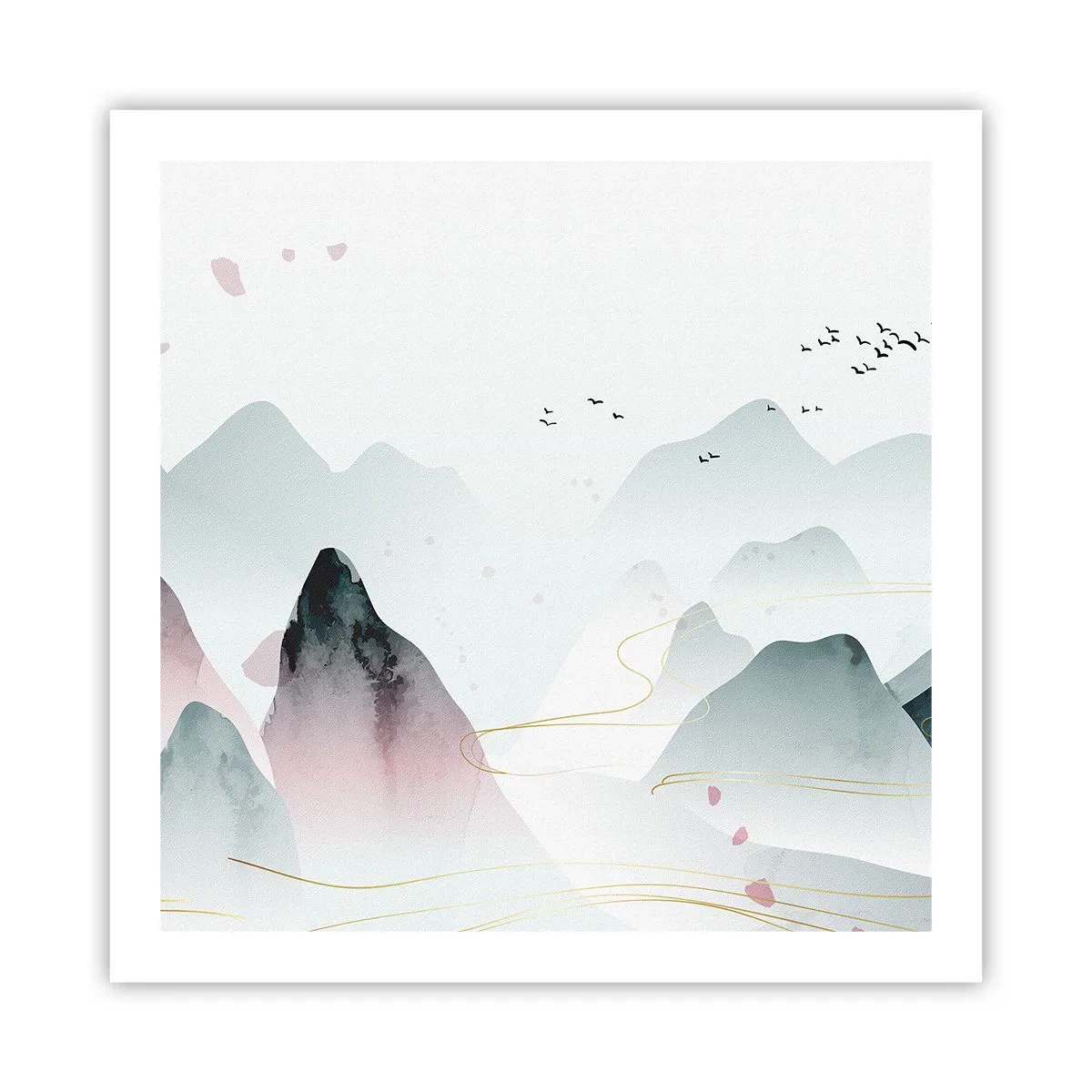 Poster - Oltre le cime - 60x60 cm