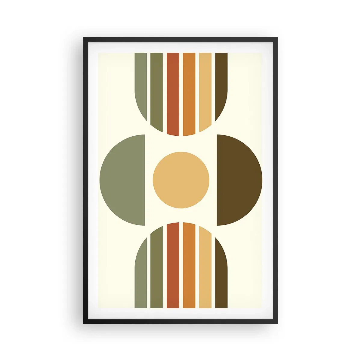 Poster in cornice nera - Nei colori della terra - 61x91 cm