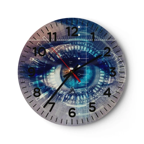 Orologio da parete - Orologio in Vetro - Credi di conoscermi - 30x30 cm