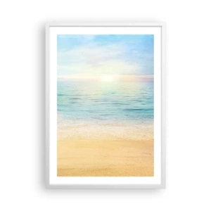 Poster in cornice bianca - Il grande blu - 50x70 cm