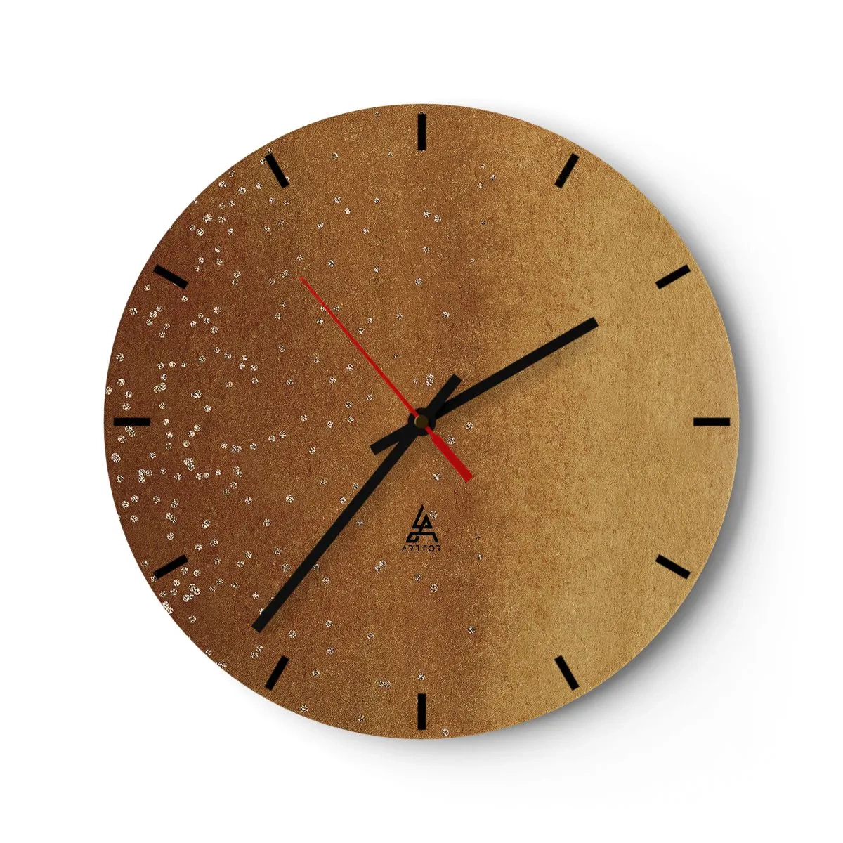 Orologio da parete - Orologio in Vetro - La nascita della luce - 40x40 cm