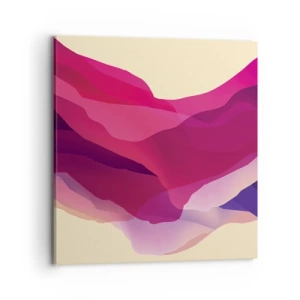 Quadro su tela - Stampe su Tela - Onde di porpora - 70x70 cm