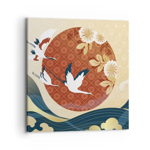 Quadro su tela - Stampe su Tela - Favola giapponese - 70x70 cm