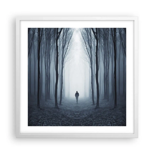 Poster in cornice bianca - E tutto è semplice e chiaro - 50x50 cm