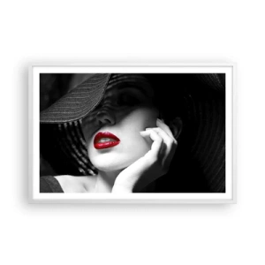 Poster in cornice bianca - Studio in scarlatto - 91x61 cm