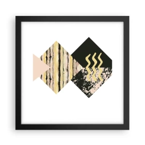 Poster in cornice nera - Non è così facile - 30x30 cm