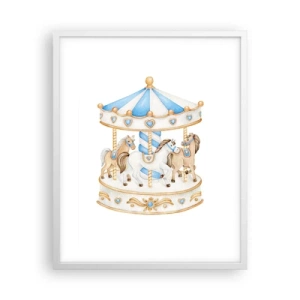 Poster in cornice bianca - Dolce infanzia - 40x50 cm