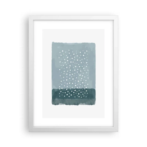 Poster in cornice bianca - Spuntate nel blu - 30x40 cm