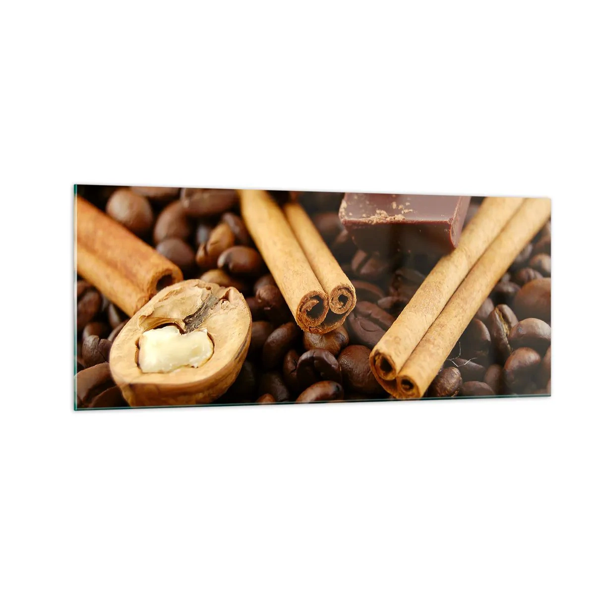 Quadro su vetro - Concerto di sapori - 100x40 cm