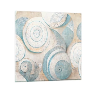 Quadro su vetro - Cosa nasconde la chiocciola? - 40x40 cm