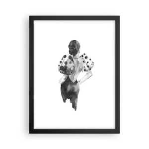 Poster in cornice nera - è passata accanto - 30x40 cm