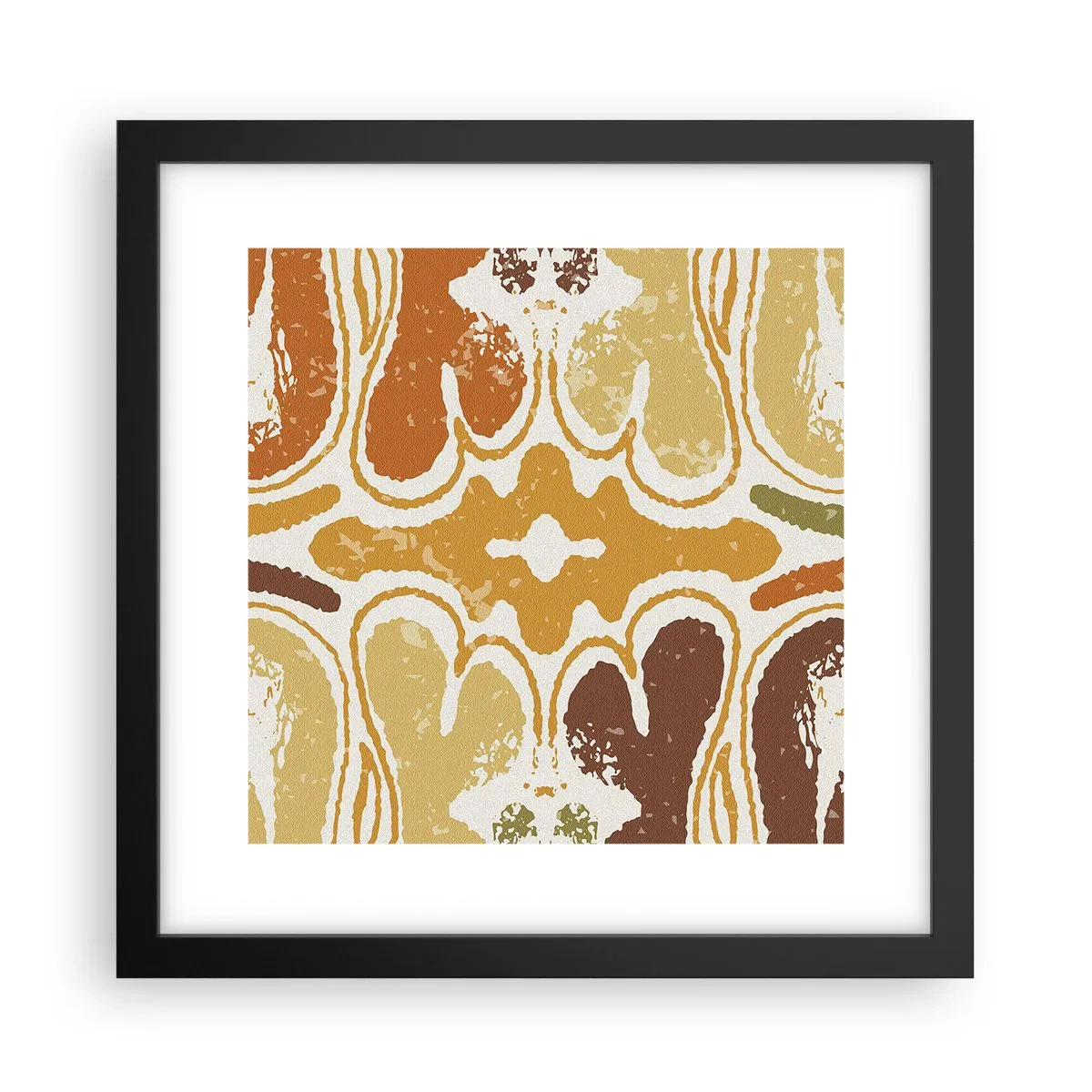 Poster in cornice nera - Astrazione sentimentale - 30x30 cm