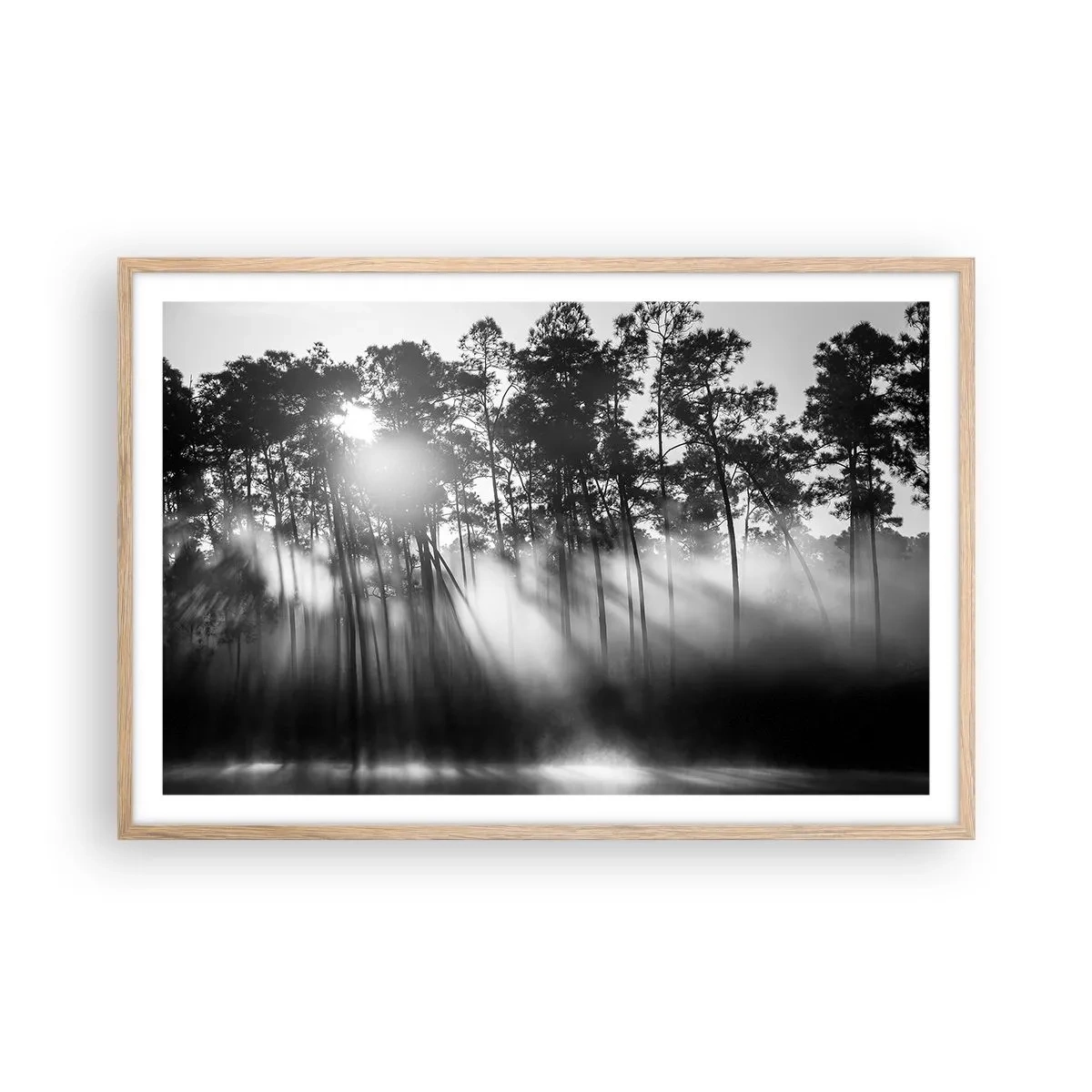 Poster in cornice rovere chiaro - Sole irrefrenabile - 91x61 cm