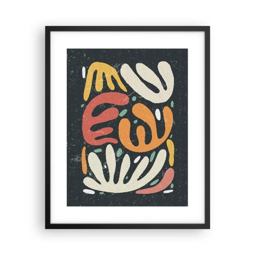 Poster in cornice nera - Composizione: adesso ti acchiappo - 40x50 cm
