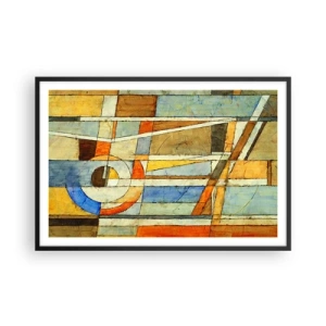 Poster in cornice nera - Cubismo in cantiere - 91x61 cm