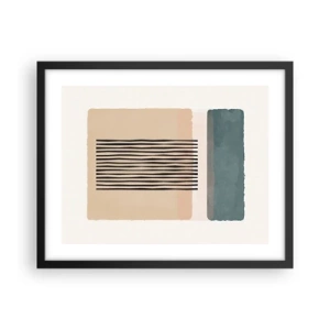 Poster in cornice nera - Tutto a posto - 50x40 cm