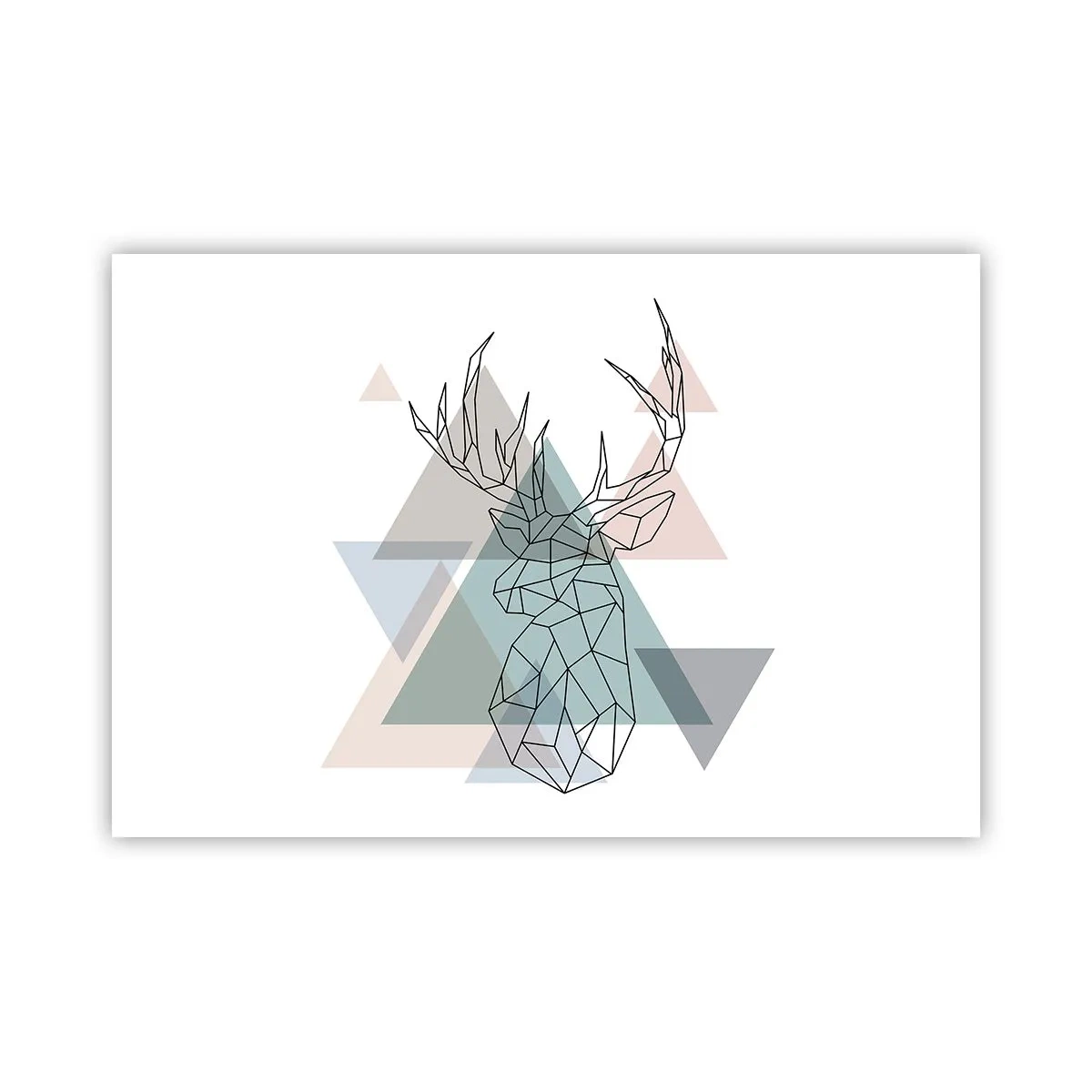 Poster - Nel bosco geometrico - 91x61 cm