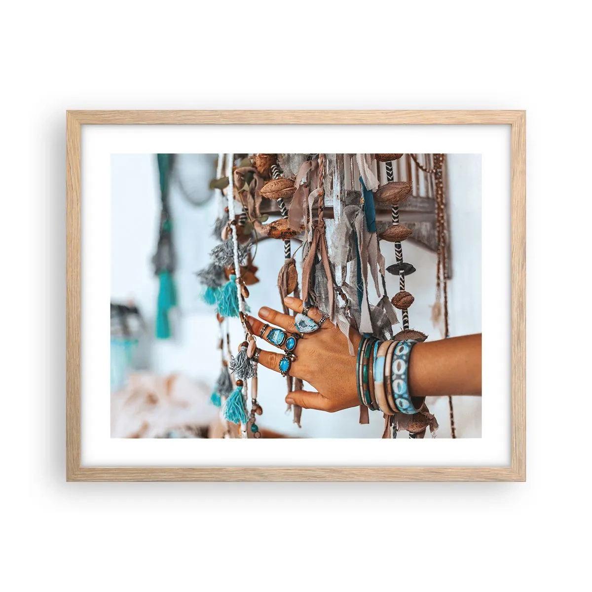 Poster in cornice rovere chiaro - Tesori locali - 50x40 cm