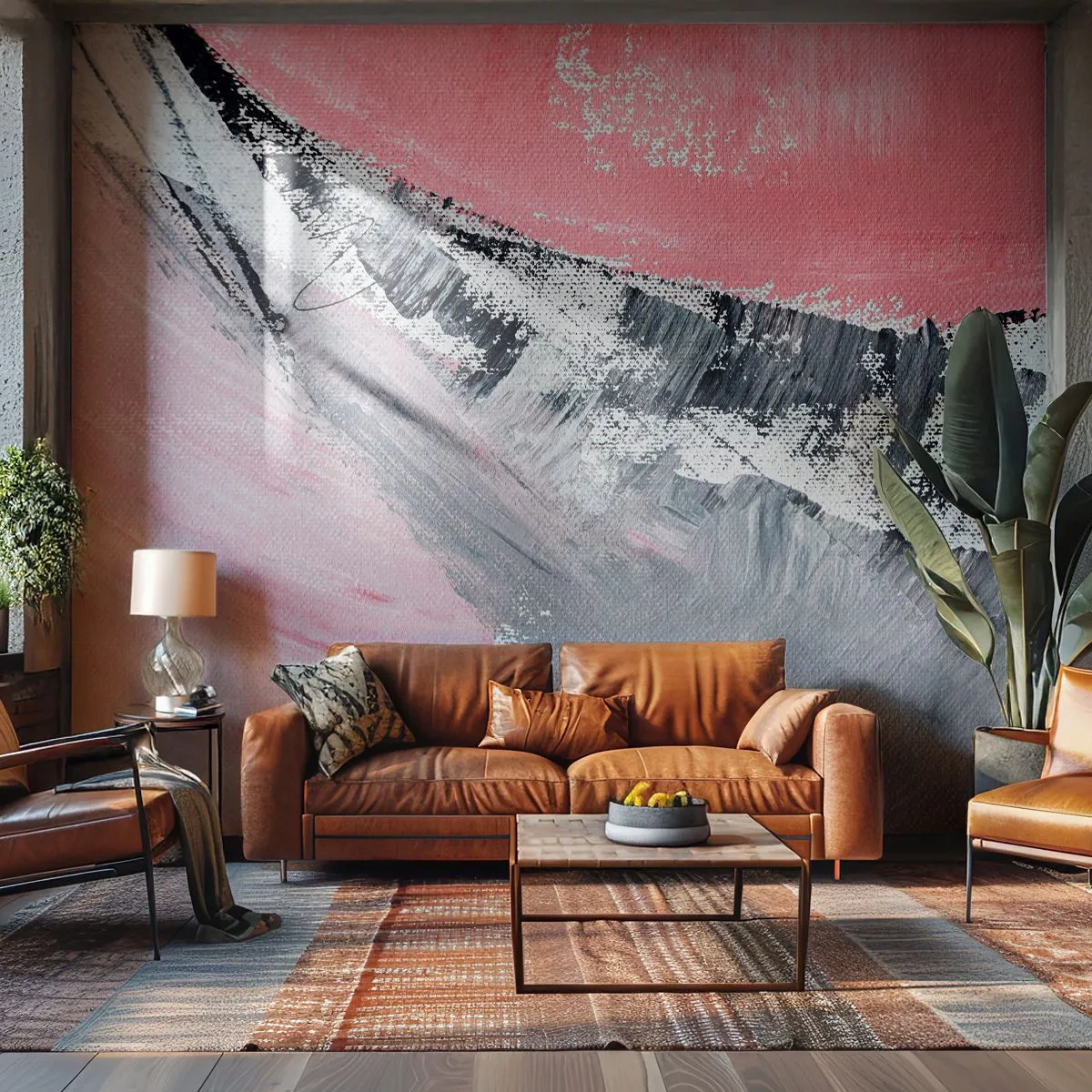 Fotomurali Premium Sand - Composizione abbinata - Astrazione, Pezzo, Colori pastello - 300x210 cm