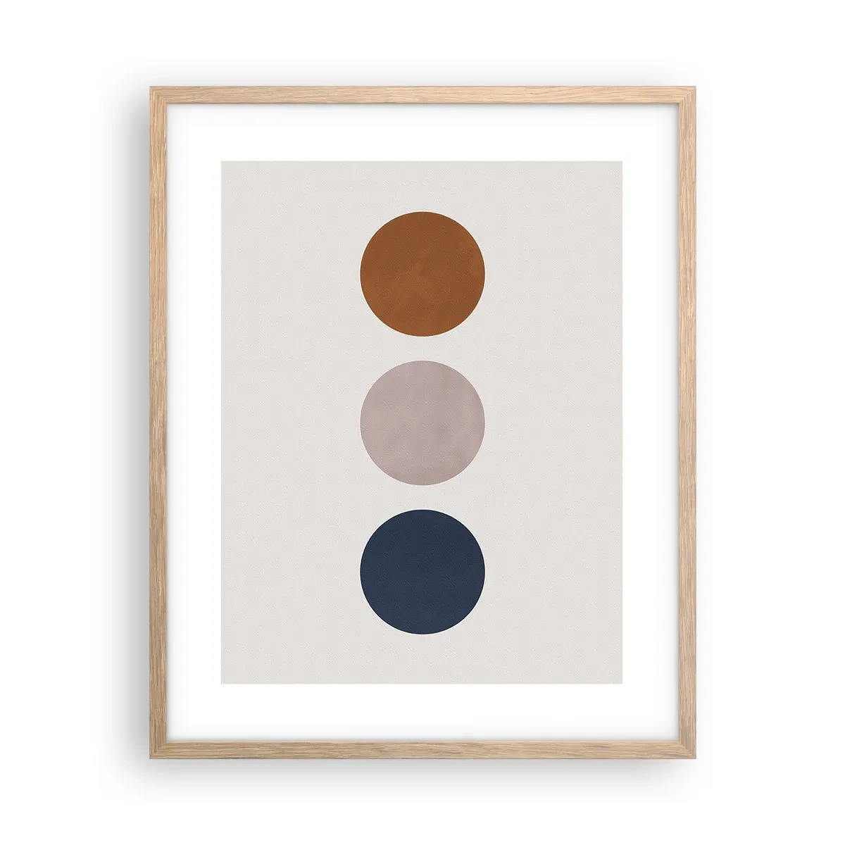 Poster in cornice rovere chiaro - Simbolo di perfezione - 40x50 cm