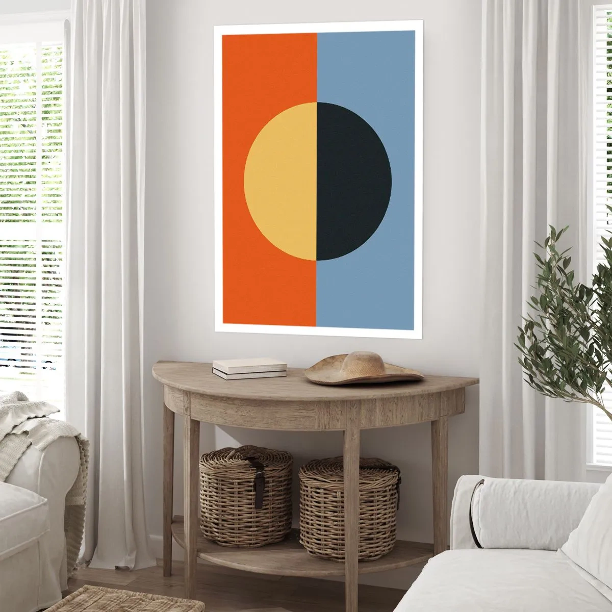Poster - Composizione di caldo e freddo - 30x40 cm