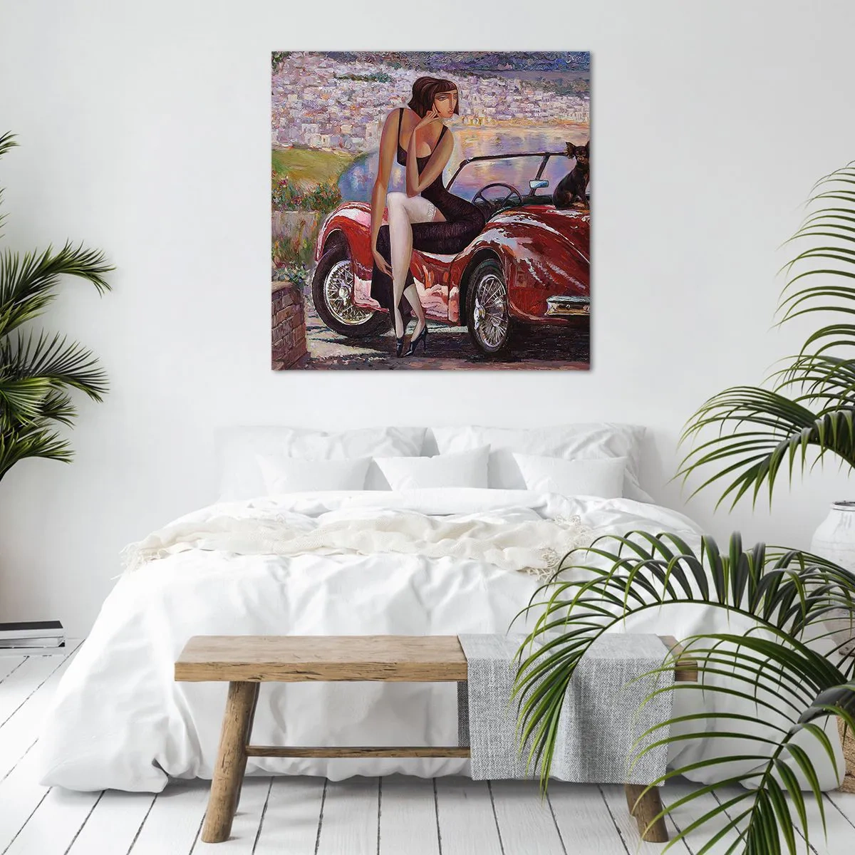 Quadro su tela - Stampe su Tela - Estate? Solo sulla Riviera - 40x40 cm