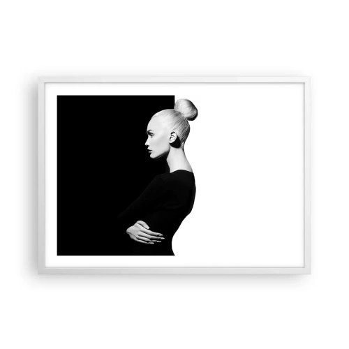 Poster in cornice bianca - Semplicemente donna - 70x50 cm