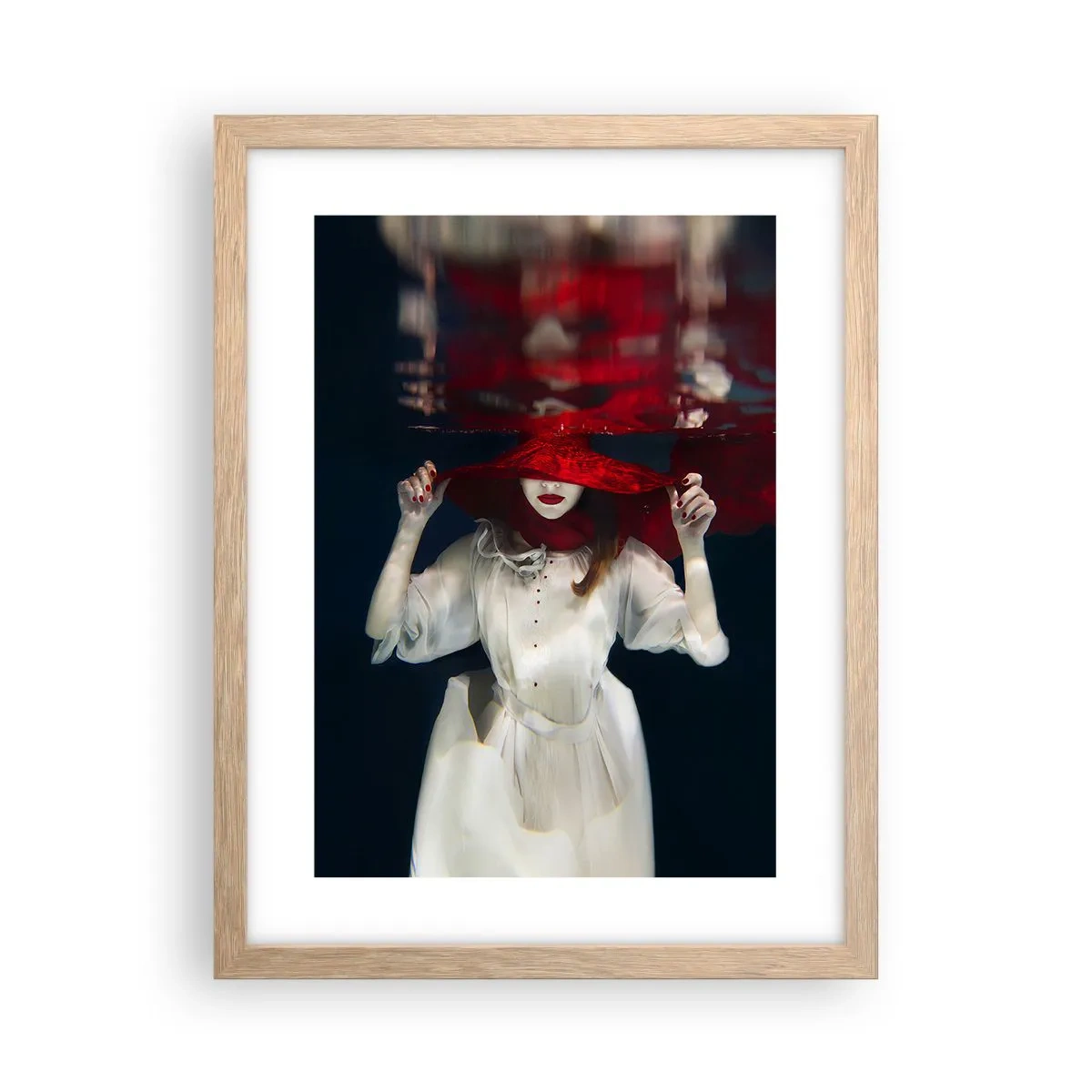 Poster in cornice rovere chiaro - Donnagatto - 30x40 cm