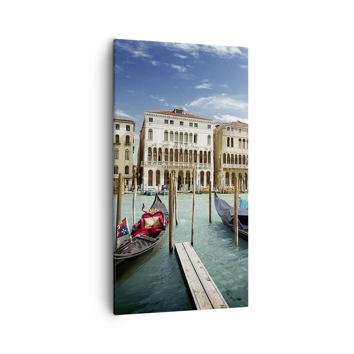 Quadro su tela - Stampe su Tela - Palazzi nel blu - 55x100 cm