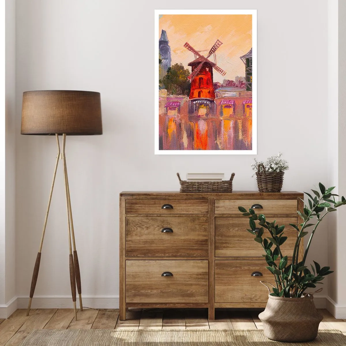 Poster - Le icone di Parigi: il Moulin Rouge - 61x91 cm