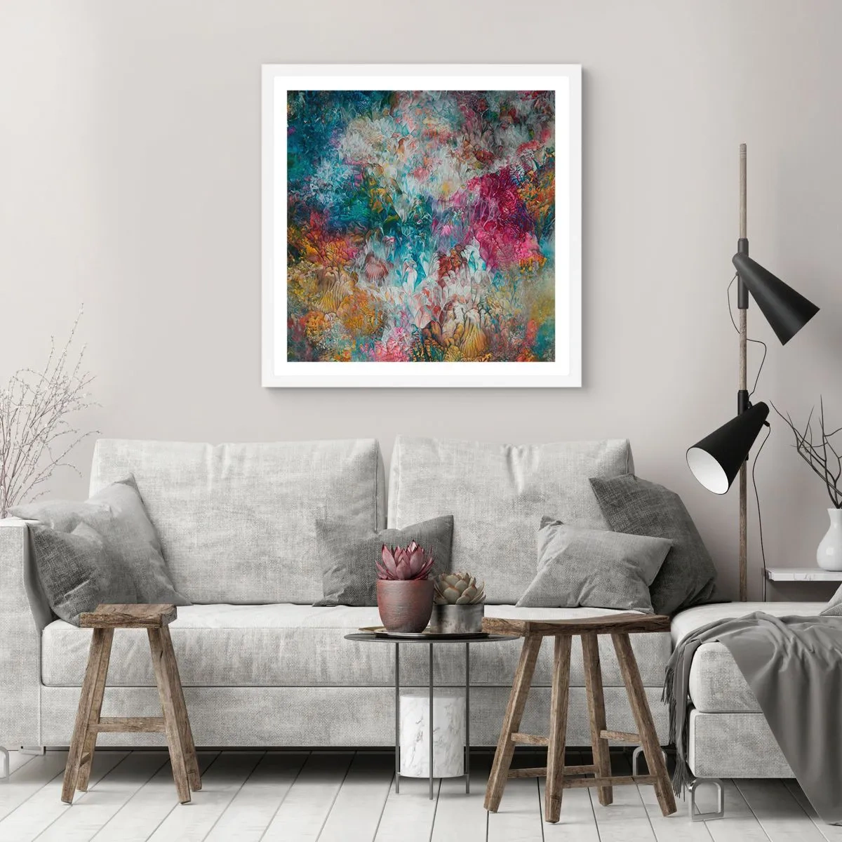 Poster in cornice bianca - In piena fioritura - 30x30 cm