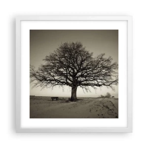 Poster in cornice bianca - Da qui all'eternità - 40x40 cm