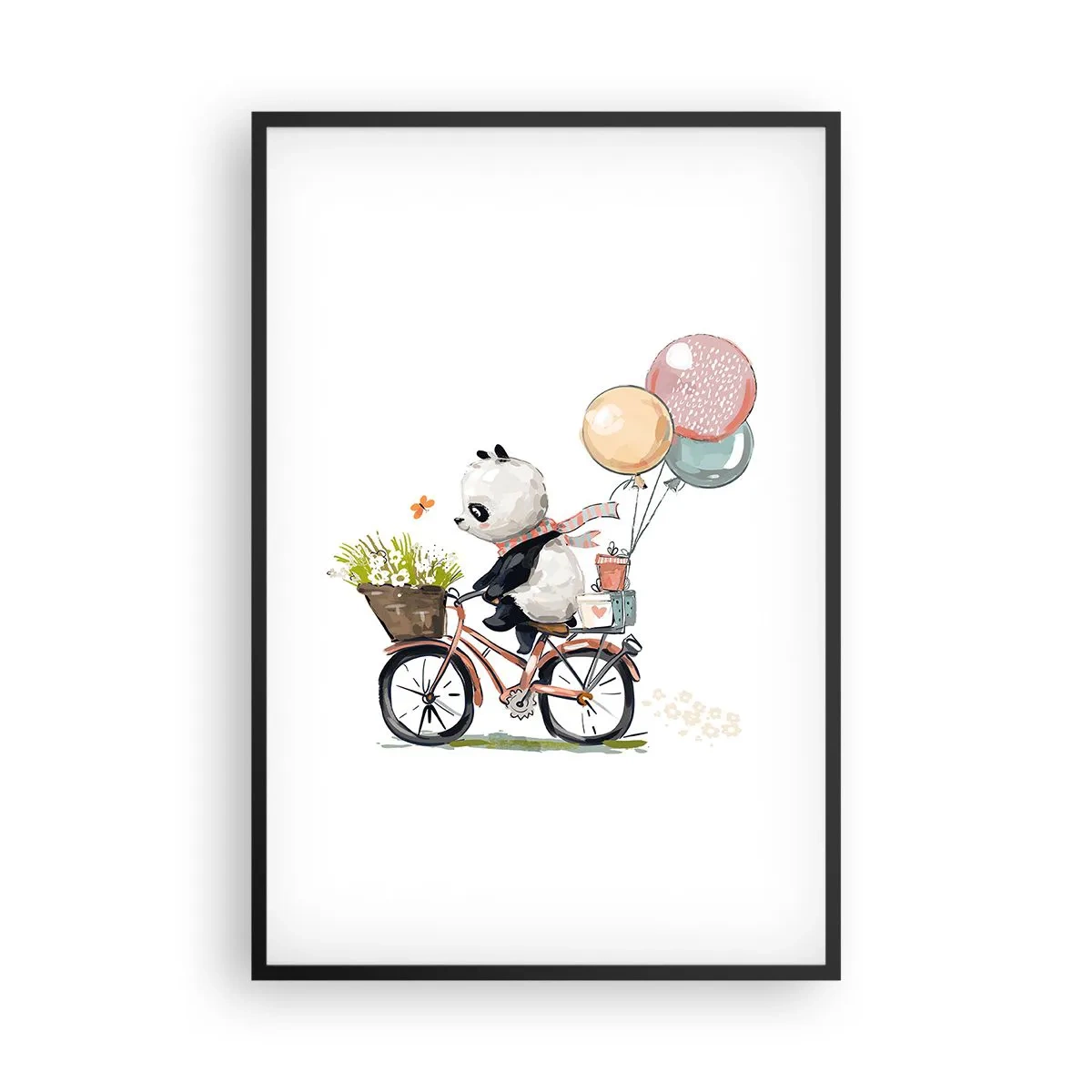 Poster in cornice nera - Giorno felice - 61x91 cm