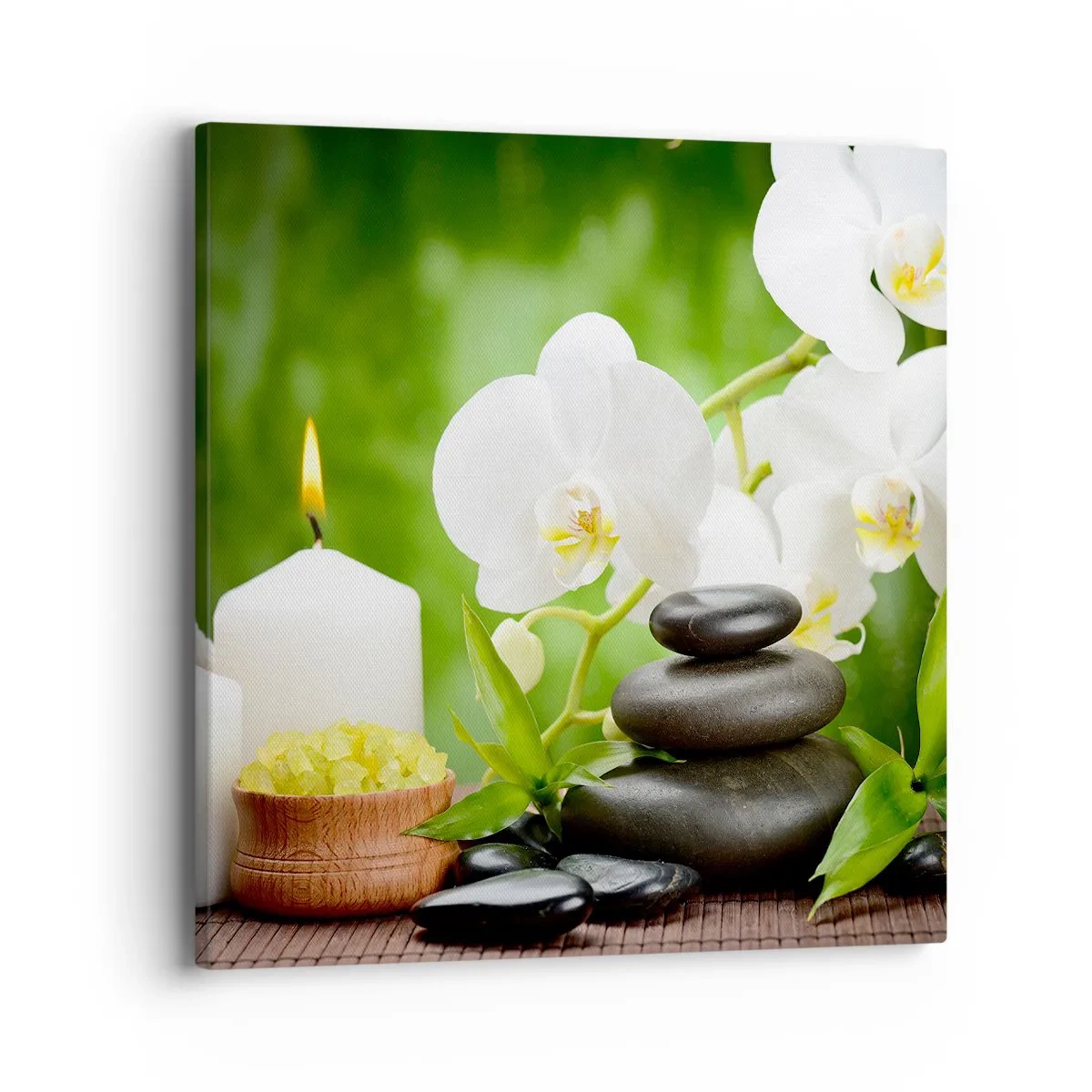 Quadro su tela - Stampe su Tela - Tocco delicato, fragrante, floreale - 40x40 cm