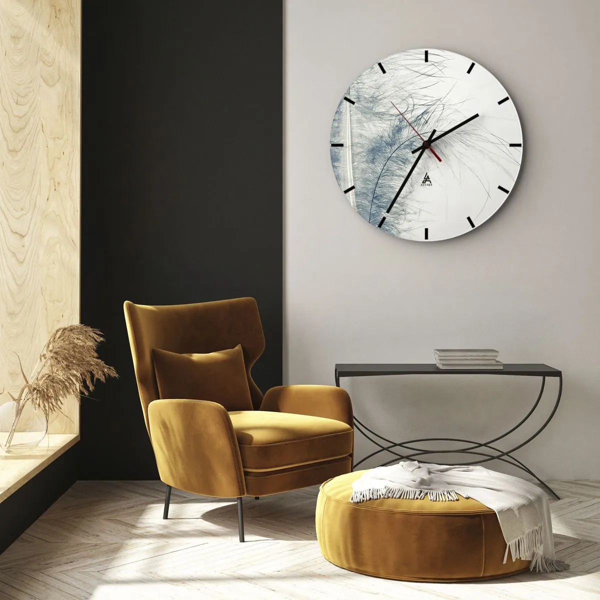 Orologio da parete - Orologio in Vetro - Il sussurro della natura - 40x40 cm