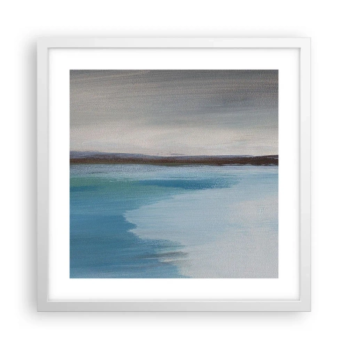 Poster in cornice bianca - Paesaggio orizzontale - 40x40 cm