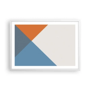 Poster in cornice bianca - Ad angolo... - 70x50 cm