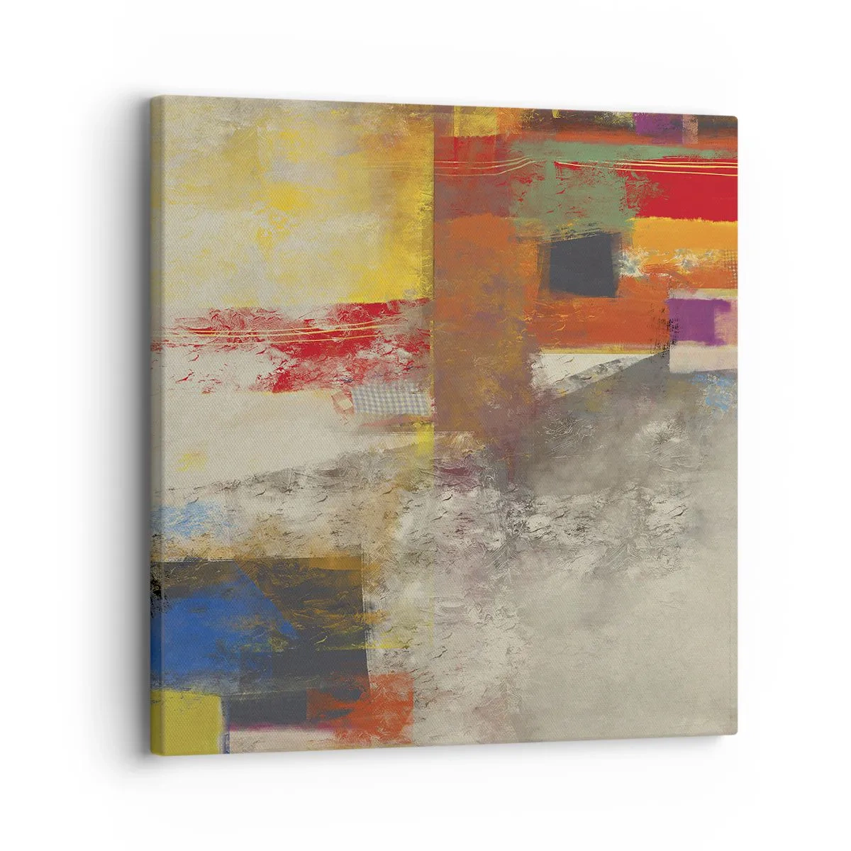Quadro su tela - Stampe su Tela - Geometria dei colori - 30x30 cm