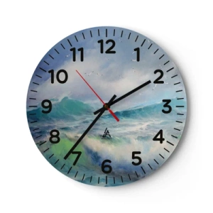 Orologio da parete - Orologio in Vetro - Il turbine ululò di trionfo... - 40x40 cm