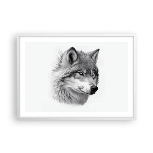 Poster in cornice bianca - Alfa, senza dubbio - 70x50 cm