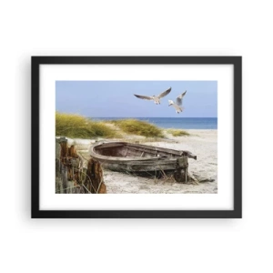 Poster in cornice nera - Bagnate dal vento - 40x30 cm