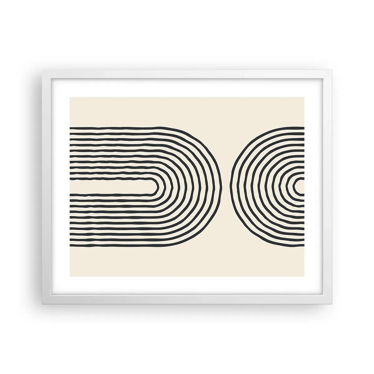 Poster in cornice bianca - Tra un attimo... - 50x40 cm