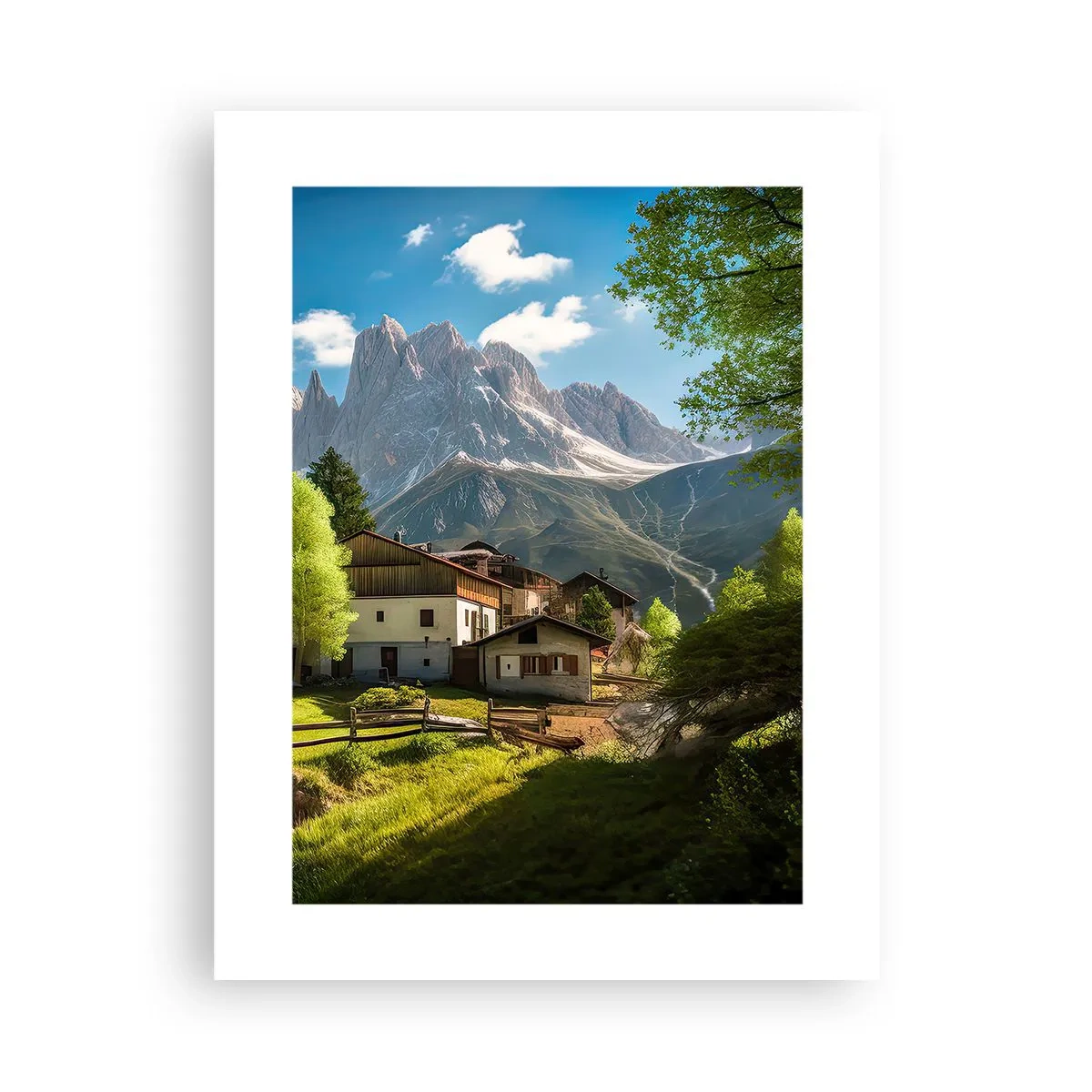 Poster - Idillio alpino - 30x40 cm