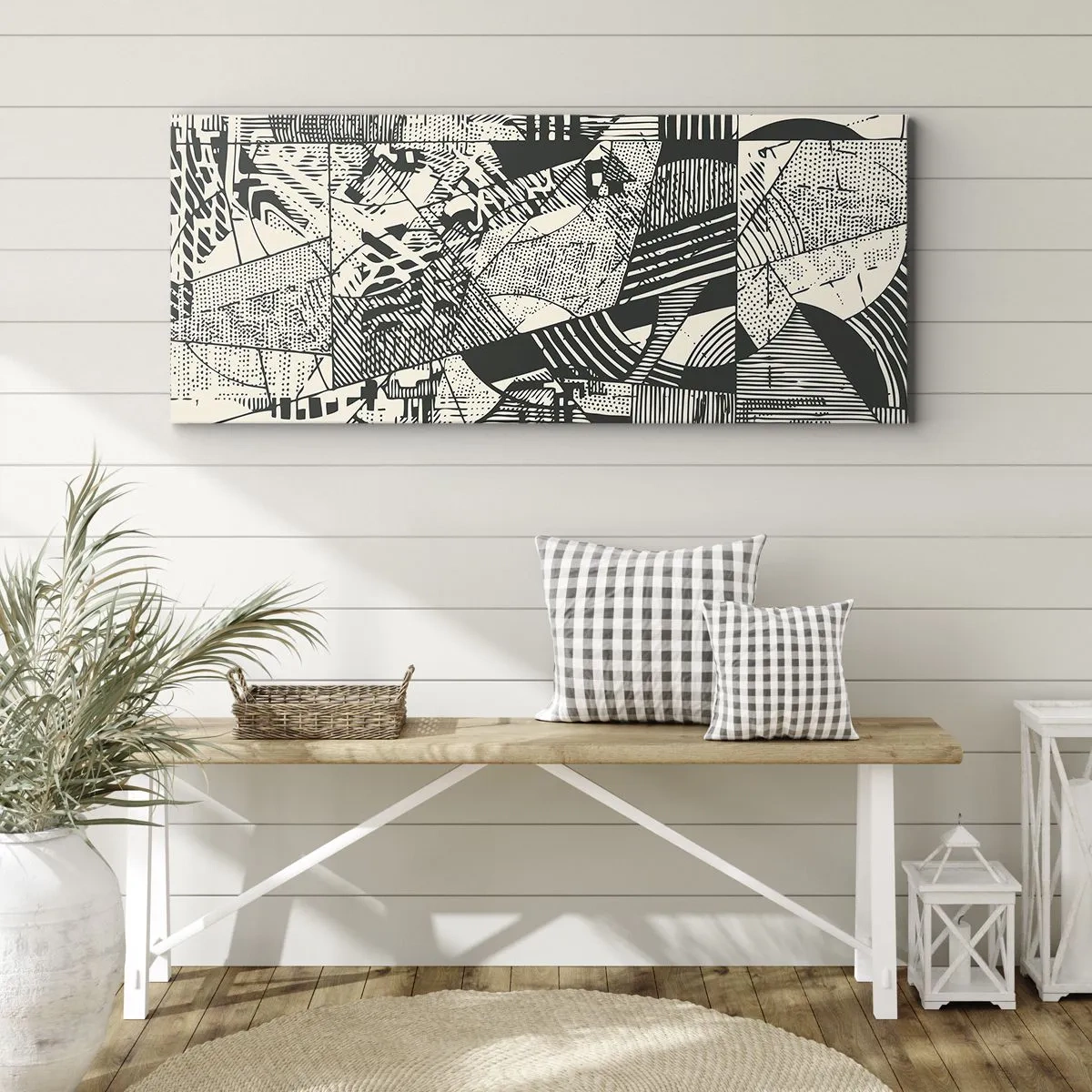 Quadro su tela - Stampe su Tela - Dinamica della contemporaneità - 90x30 cm