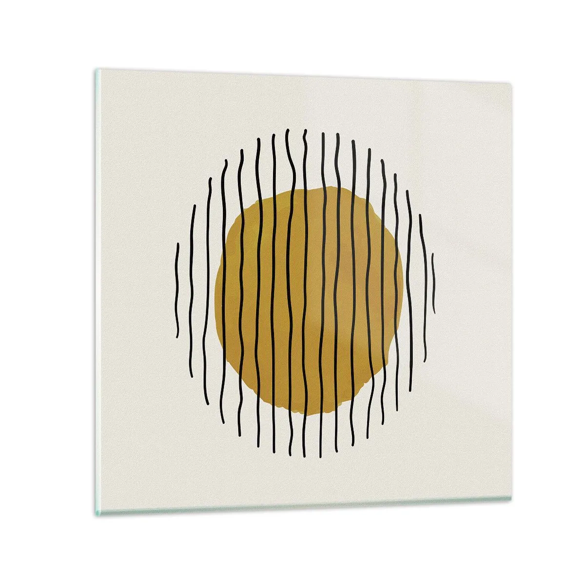 Quadro su vetro - Astrazione fremente di calore - 50x50 cm