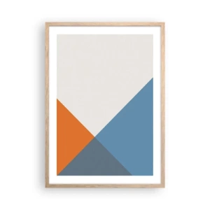 Poster in cornice rovere chiaro - Ad angolo... - 50x70 cm